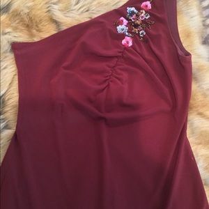 Laundry by Shelli Segal one shoulder dress